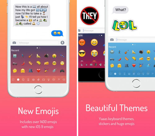 تطبيق Next Emoji Keyboard لوحة مفاتيح مميزة