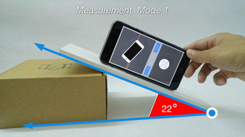 تطبيق iAngle Meter PRO لقياس حدة الزوايا