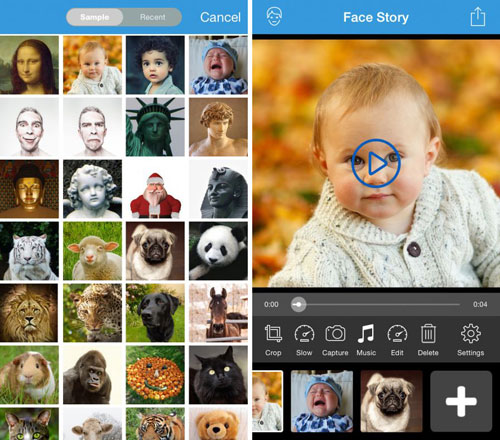 تطبيق Face Story لتغيير الوجوه بذكاء وانشاء صور GIF