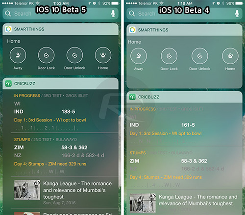 إطلاق النسخة التجريبية الخامسة من نظام iOS 10 - و هذه أبرز التحسينات !