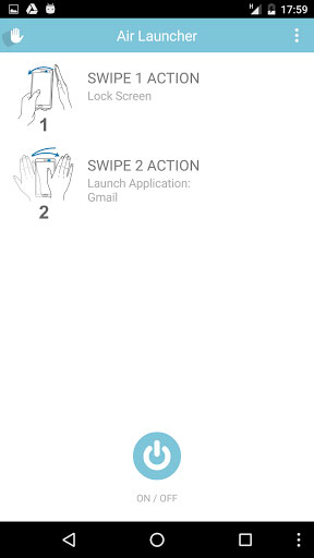 تطبيق Air Launcher لتنفيذ عدة مهام بواسطة الإيماءات