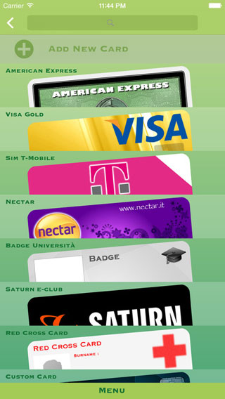 تطبيق My Cards Lite لحفظ بطاقاتك المختلفة الكترونيا