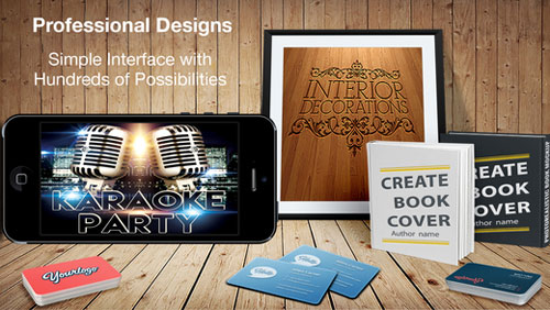 قم بتصميم شعارك وبطاقاتك الخاصة مع تطبيق Design & Flyer Creator - عرض خاص