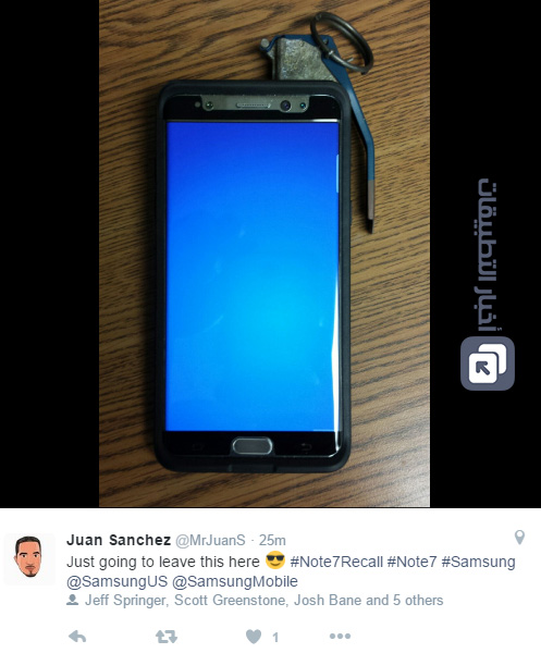 الحقيقة الكاملة وراء كارثة انفجار البطارية في هاتف Galaxy Note 7 !