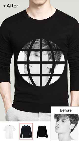 تطبيق Super T-Shirt Designer للطباعة فوق الأقمصة