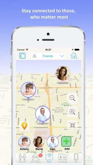 تطبيق iMap لمعرفة مكان أفراد العائلة والأصدقاء على الخريطة