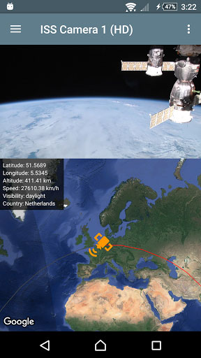 تطبيق ISS Live لمشاهدة فيديو مباشرة للأرض من الفضاء