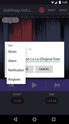 تطبيق Ring Maker: MP3 Editor لإنشاء النغمات
