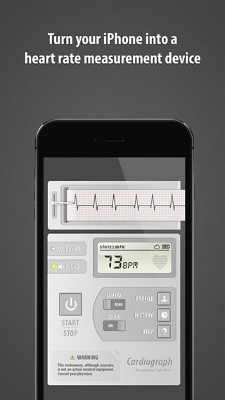 تطبيق Cardiograph Classic لحساب دقات القلب