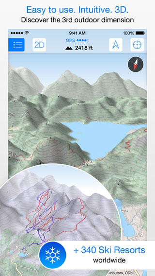 تطبيق Maps 3D PRO للحصول على خريطة ثلاثية الأبعاد