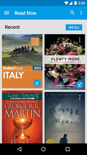 تطبيق كتب Google Play للحصول على الكثير من الكتب