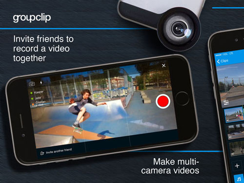 تطبيق GroupClip لتسجيل وتحرير فيديو جماعي