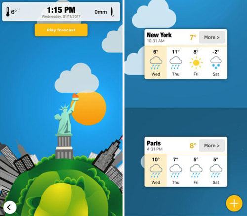 تطبيق WeatherWheel لمعرفة ومتابعة حالة الطقس