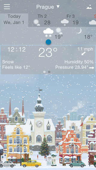 تطبيق YoWindow Weather لمعرفة حالة الطقس