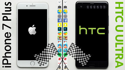 مقارنة السرعة بين iPhone 7 Plus ضد HTC U Ultra - أيهما أفضل ؟