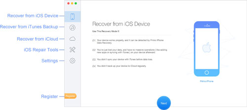 برنامج Primo iPhone Data Recovery لاسترجاع الملفات المحذوفة في الأيفون والآيباد