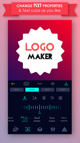 تطبيق Logo Maker الرائع لإنشاء الشعارات والبطاقات ومختلف التصاميم، مجانا