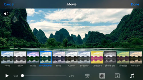 تطبيق تحرير ومونتاج الفيديو iMovie