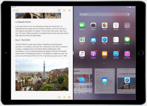 دعم أفضل لميزة تقسيم الشاشة في iOS 11