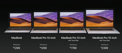 أسعار أجهزة MacBook 2017