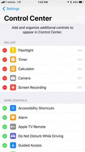 نظام iOS 11 - ما الجديد في مركز التحكم ؟
