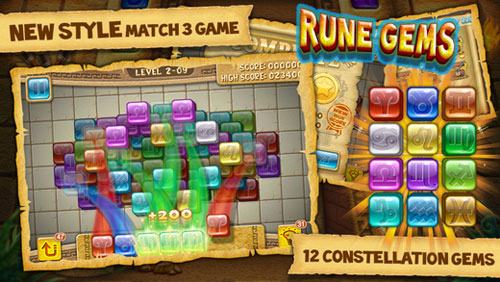 لعبة Rune Gems لمحبي ألغاز الألوان