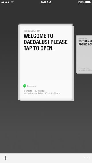تطبيق Daedalus Touch لتسجيل الملاحظات