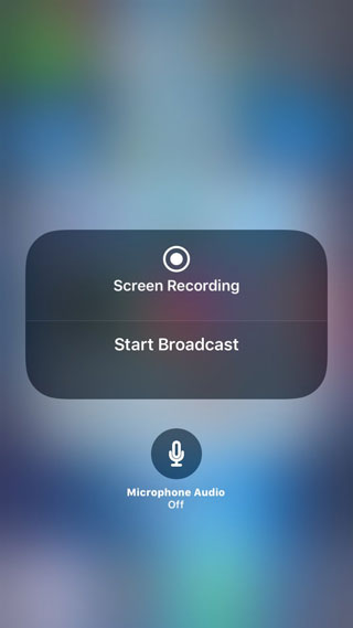 تسجيل الشاشة في iOS 11