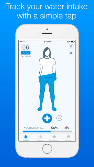 تطبيق WaterMinder لمتابعة شربك للماء يوميا