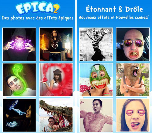 تطبيق Epica 2 Pro لإضافة مؤثرات غريبة على الصور
