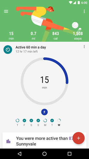 تحديث تطبيق متابعة الرياضة والنشاطات من جوجل Google Fit