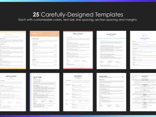 تطبيق Resumes للآيباد للحصول على قوالب مميزة للملخصات
