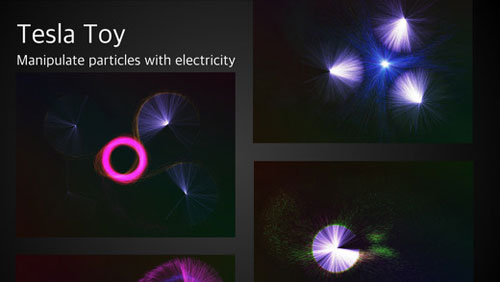 تطبيق Tesla Toy لإنشاء التفاعلات الضوئية
