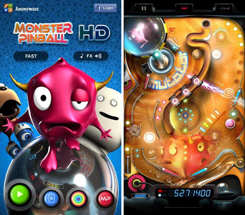 لعبة Monster Pinball HD الكلاسيكية بتصميم مميز