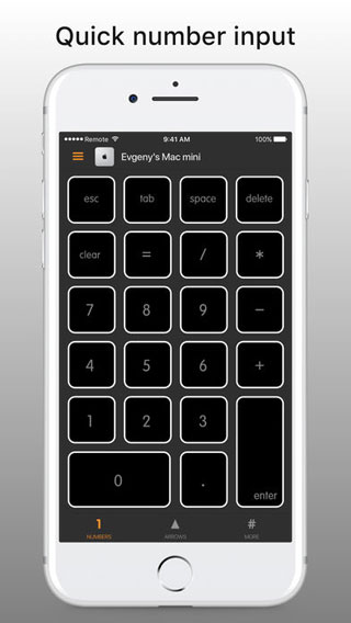 تطبيق Remote KeyPad لوحة مفاتيح للماك