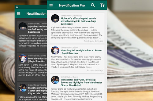 تطبيق News by Notifications PRO للحصول على الأخبار سريعا
