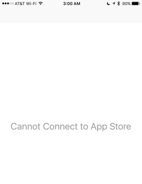 متجر تطبيقات الآب ستور لا يعمل في iOS 11