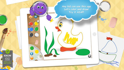 تطبيق Live Colors for Kids لتعليم الأطفال التلوين