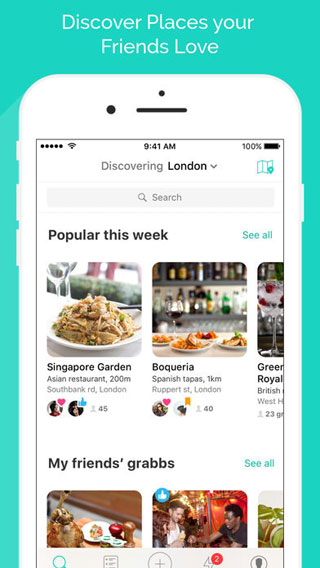 تطبيق Grabbd شبكة اجتماعية متخصصة في السفر والأكل