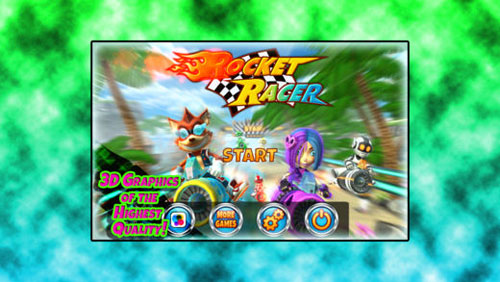 لعبة Rocket Racer R سباق مركبات متطورة