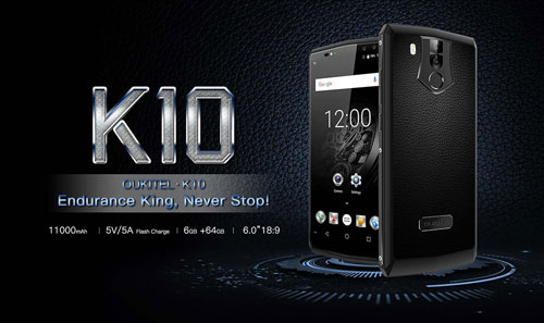 مذهل - هاتف OUKITEL K10 ذو البطارية الضخمة والمزايا التقنية العالية - لا تفوته !