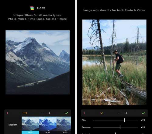 تطبيق Picfx لتحرير الصور باحترافية 