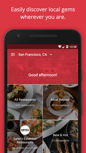 تطبيق OpenTable للوصول إلى أقرب مطعم إليك
