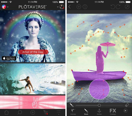 تطبيق Plotaverse لتحرير الصور باحترافية