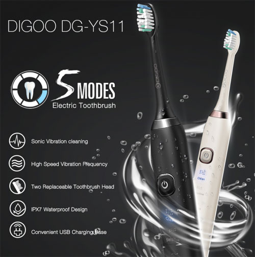 فرشاة الأسنان الذكية Digoo DG-YS11 - عرض تخفيضي كبير