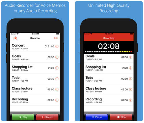 تطبيق iRecorder Pro لتسجيل احترافي للأصوات
