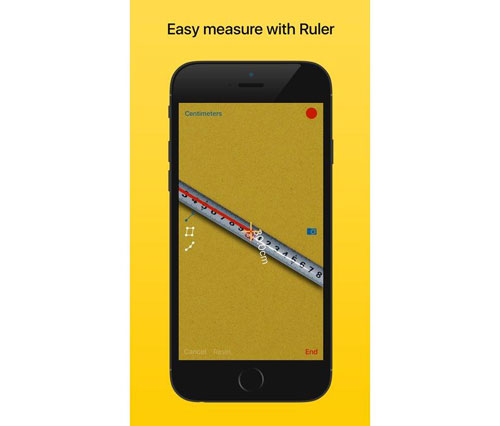 تطبيق Ruler لقياس الأطوال بالواقع المعزز