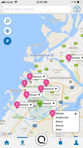 تطبيق Qurb - شبكة اجتماعية تساعدك لمعرفة ما يحصل حولك !