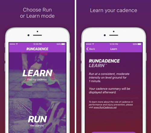 تطبيق RunCadence Mobile لتسجيل احصائيات رياضة الجري