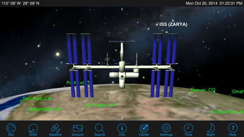 تطبيق Satellite Safari لمتابعة الأقمار الصناعية